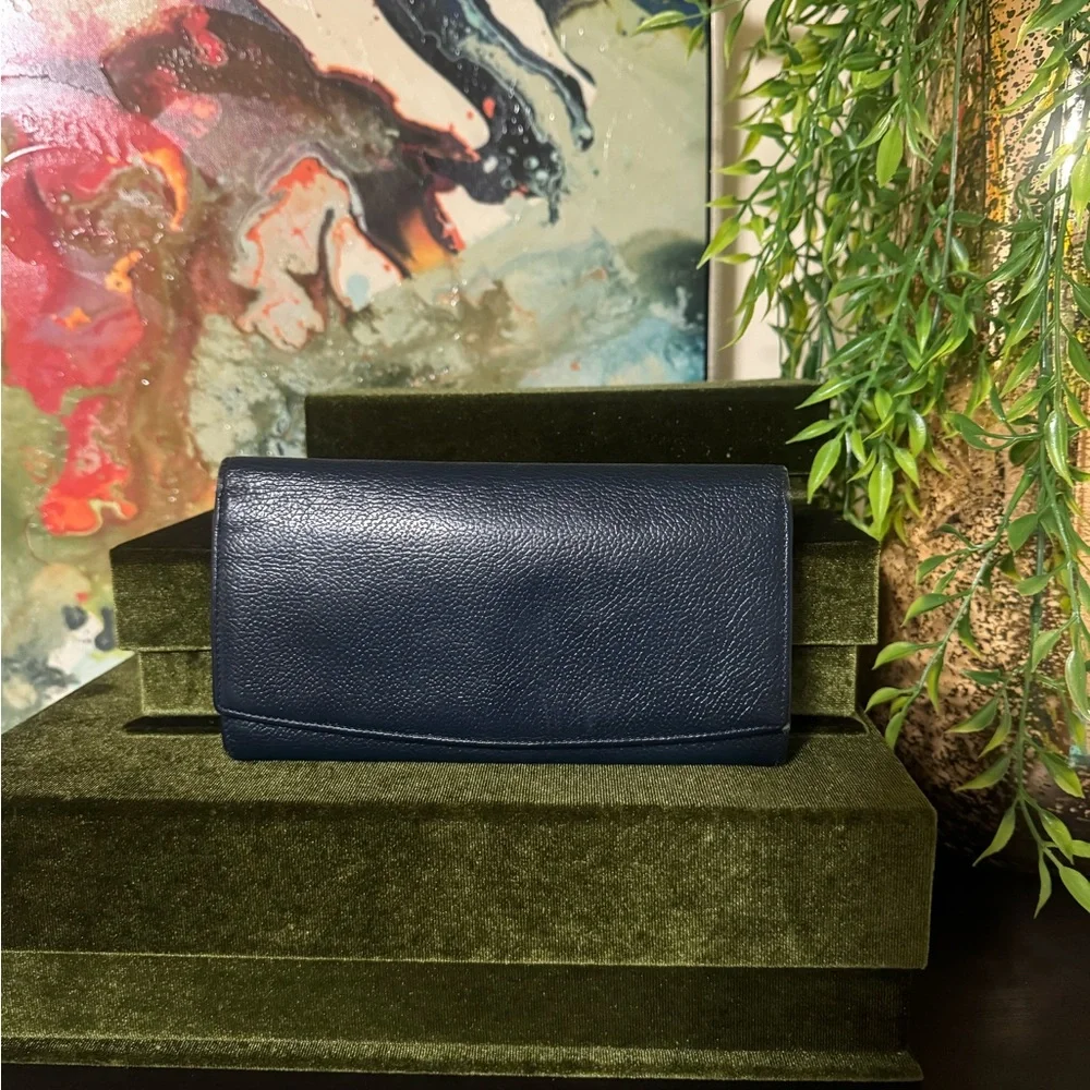 Coach Navy Blue Leather Wallet (Vintage) - Picture 15 of 15